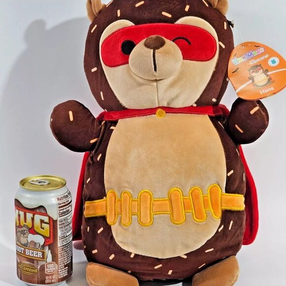 Squishmallow KellyToy Hug Mees Hans Winking Hedgehog W Red Cape 16" Plush 50-2 - Picture 3 of 10